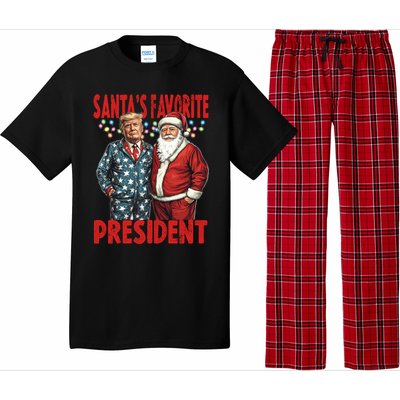 Funny Donald Trump SantaS Favorite President Humor Gift Pajama Set