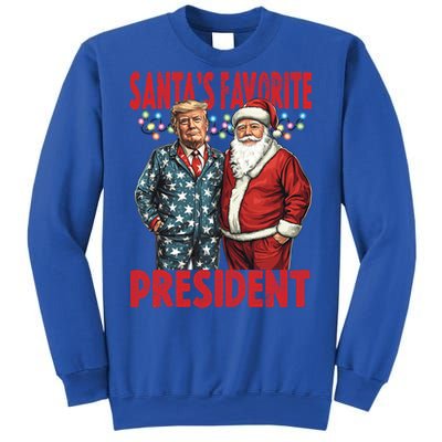 Funny Donald Trump SantaS Favorite President Humor Gift Sweatshirt