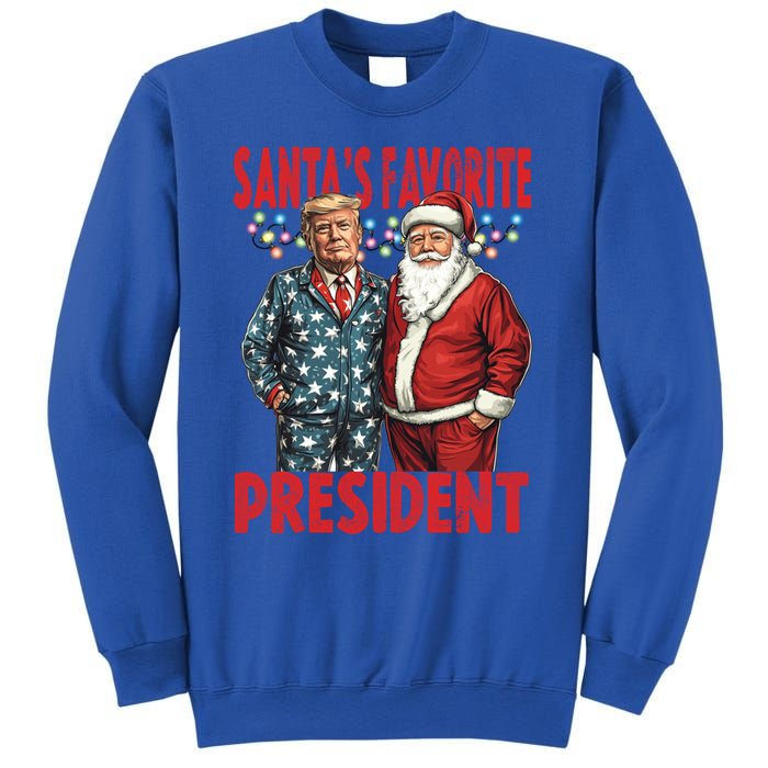 Funny Donald Trump SantaS Favorite President Humor Gift Sweatshirt