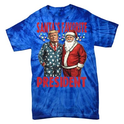 Funny Donald Trump SantaS Favorite President Humor Gift Tie-Dye T-Shirt