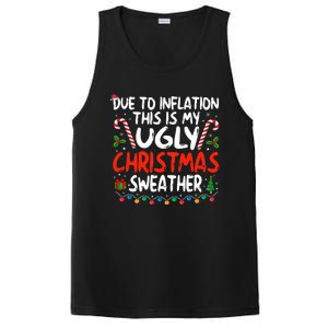 Funny Due To Inflation This Is My Ugly Sweater For Christmas Cute Gift PosiCharge Competitor Tank