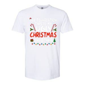 Funny Due To Inflation This Is My Ugly Sweater For Christmas Cute Gift Softstyle CVC T-Shirt