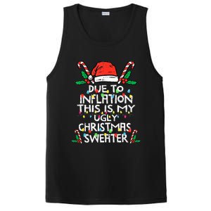 Funny Due to Inflation Ugly Christmas Sweaters  PosiCharge Competitor Tank