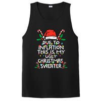 Funny Due to Inflation Ugly Christmas Sweaters  PosiCharge Competitor Tank