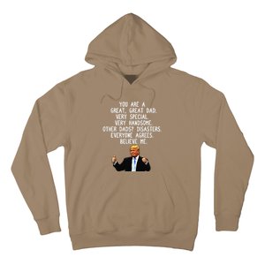 Funny Donald Trump Fathers Day Gag Gift Conservative Dad Hoodie