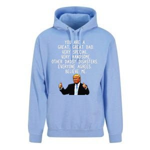 Funny Donald Trump Fathers Day Gag Gift Conservative Dad Unisex Surf Hoodie