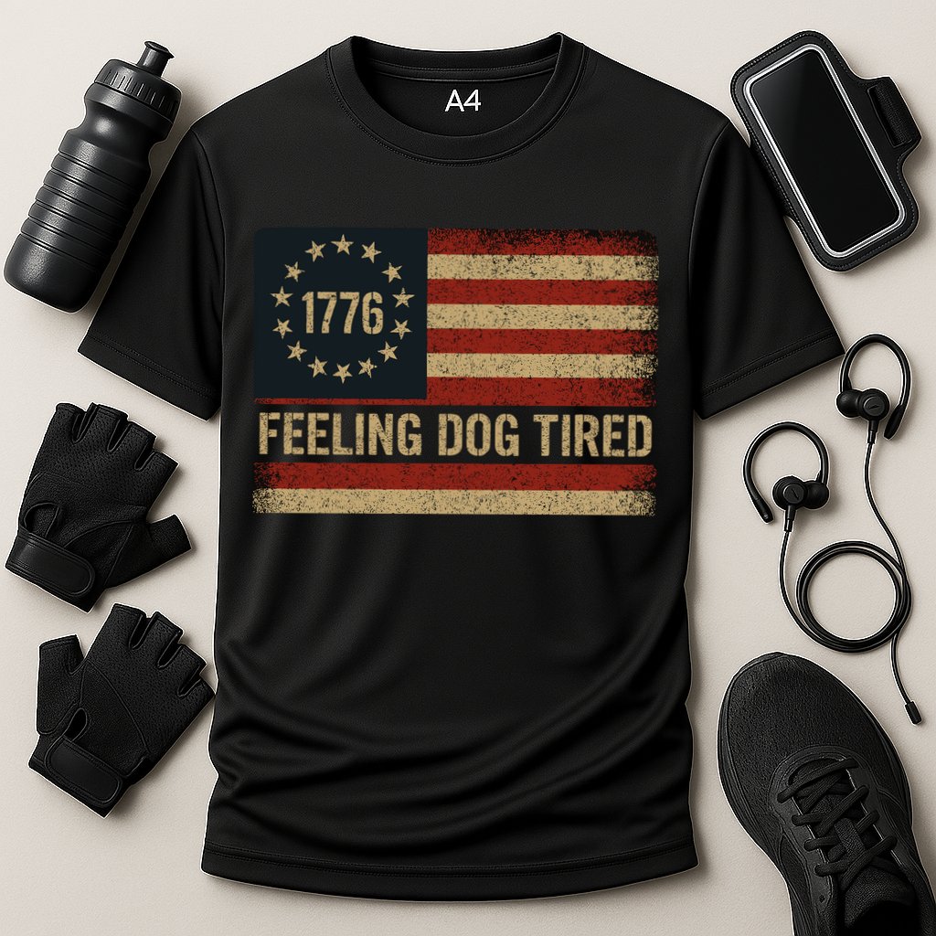 Feeling Dog Tired Fdt Anti Trump Cooling Performance Crew T-Shirt