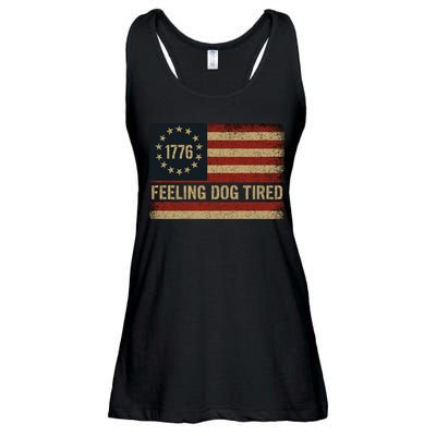 Feeling Dog Tired Fdt Anti Trump Ladies Essential Flowy Tank
