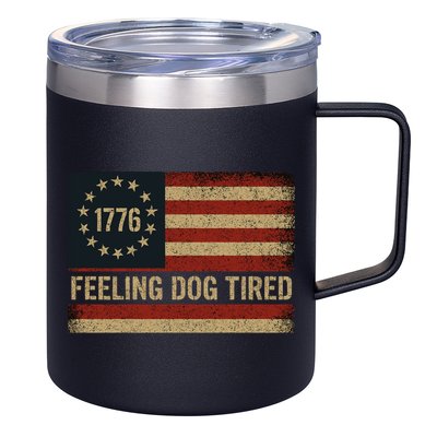 Feeling Dog Tired Fdt Anti Trump 12oz Stainless Steel Coffee Mug