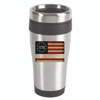 Feeling Dog Tired Fdt Anti Trump 16oz Travel Tumbler