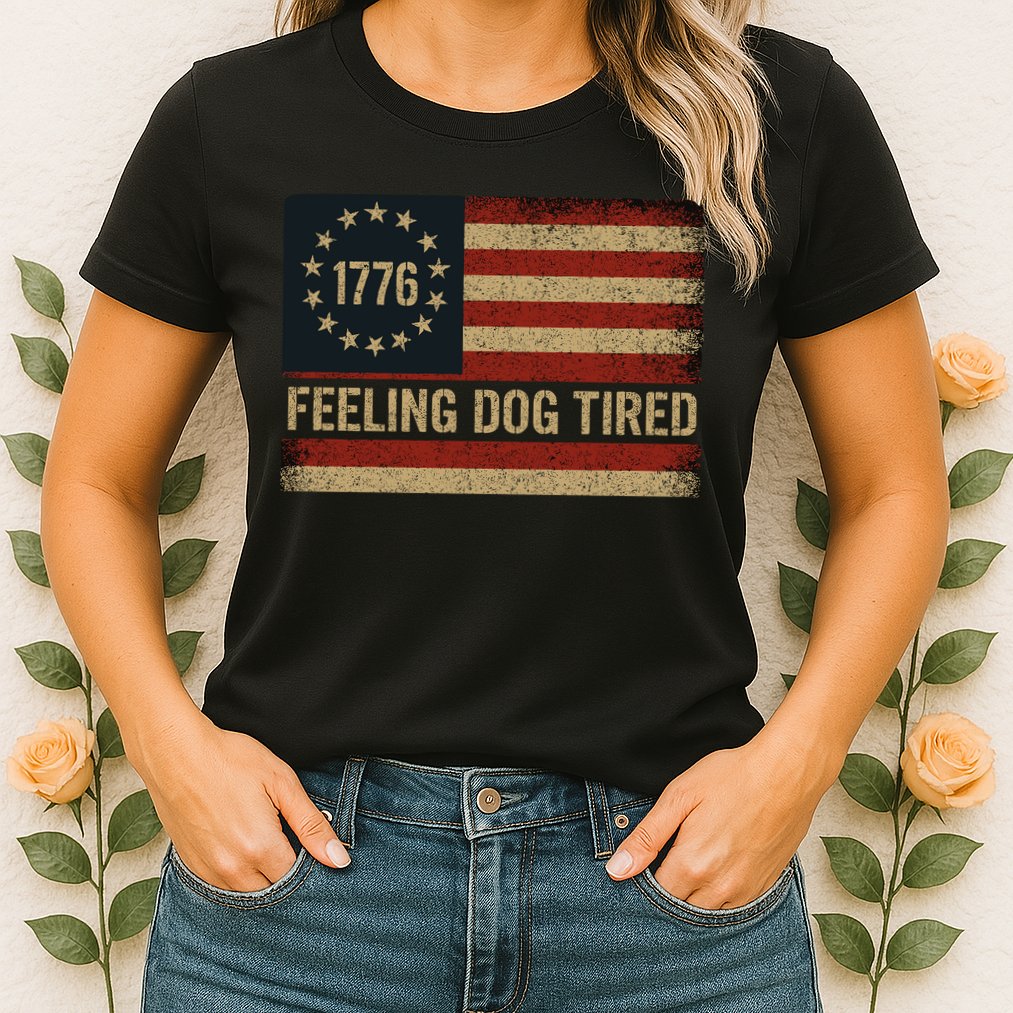 Feeling Dog Tired Fdt Anti Trump Womens T-Shirt