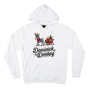 Funny Dominick The Donkey Christmas Sleigh Holiday Funny Hoodie