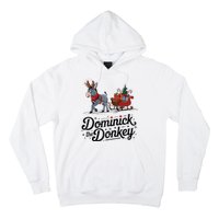 Funny Dominick The Donkey Christmas Sleigh Holiday Funny Hoodie