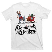 Funny Dominick The Donkey Christmas Sleigh Holiday Funny T-Shirt