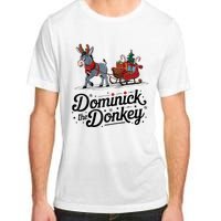 Funny Dominick The Donkey Christmas Sleigh Holiday Funny Adult ChromaSoft Performance T-Shirt