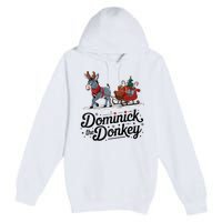 Funny Dominick The Donkey Christmas Sleigh Holiday Funny Premium Pullover Hoodie