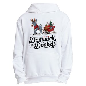 Funny Dominick The Donkey Christmas Sleigh Holiday Funny Urban Pullover Hoodie