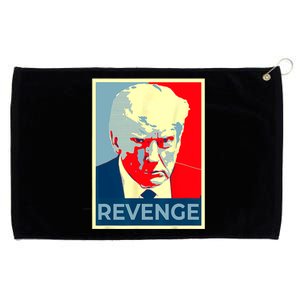 Free Donald Trump Mugshot Republican Revenge MAGA 2024 Grommeted Golf Towel