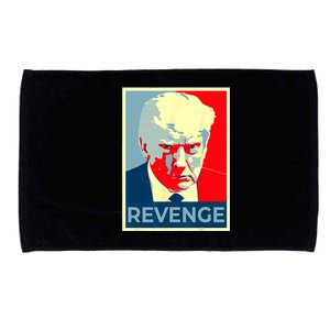 Free Donald Trump Mugshot Republican Revenge MAGA 2024 Microfiber Hand Towel