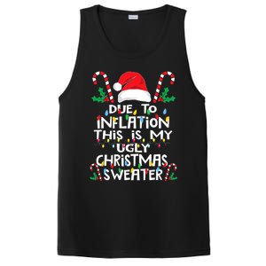 Funny Due to Inflation Ugly Christmas Sweaters PosiCharge Competitor Tank