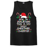 Funny Due to Inflation Ugly Christmas Sweaters PosiCharge Competitor Tank