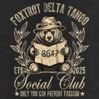 Foxtrot Delta Tango Social Club Only You Can Prevent Fascism  Cool Comfort Performance Bucket Hat