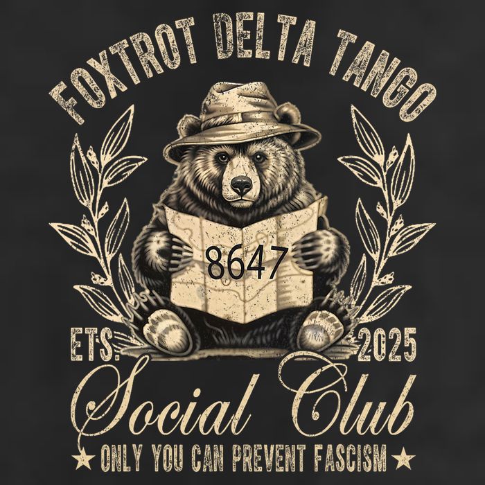 Foxtrot Delta Tango Social Club Only You Can Prevent Fascism  Cool Comfort Performance Bucket Hat