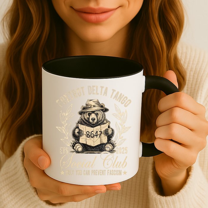 Foxtrot Delta Tango Social Club Only You Can Prevent Fascism  Mug