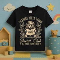 Foxtrot Delta Tango Social Club Only You Can Prevent Fascism  Toddler T-Shirt