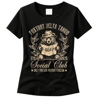 Foxtrot Delta Tango Social Club Only You Can Prevent Fascism  Womens T-Shirt