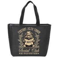 Foxtrot Delta Tango Social Club Only You Can Prevent Fascism  Zip Tote Bag
