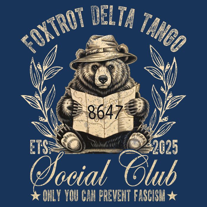 Foxtrot Delta Tango Social Club Only You Can Prevent Fascism  Infant Baby Jersey Bodysuit