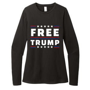 Free Donald Trump Republican Support Womens CVC Long Sleeve Shirt