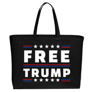 Free Donald Trump Republican Support Cotton Canvas Jumbo Tote