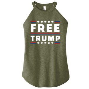 Free Donald Trump Republican Support Women's Perfect Tri Rocker Tank