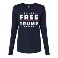 Free Donald Trump Republican Support Womens Cotton Relaxed Long Sleeve T-Shirt