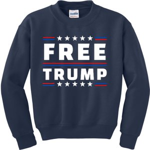 Free Donald Trump Republican Support Kids Sweatshirt