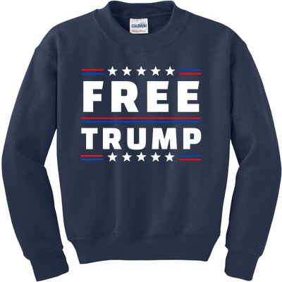 Free Donald Trump Republican Support Kids Sweatshirt