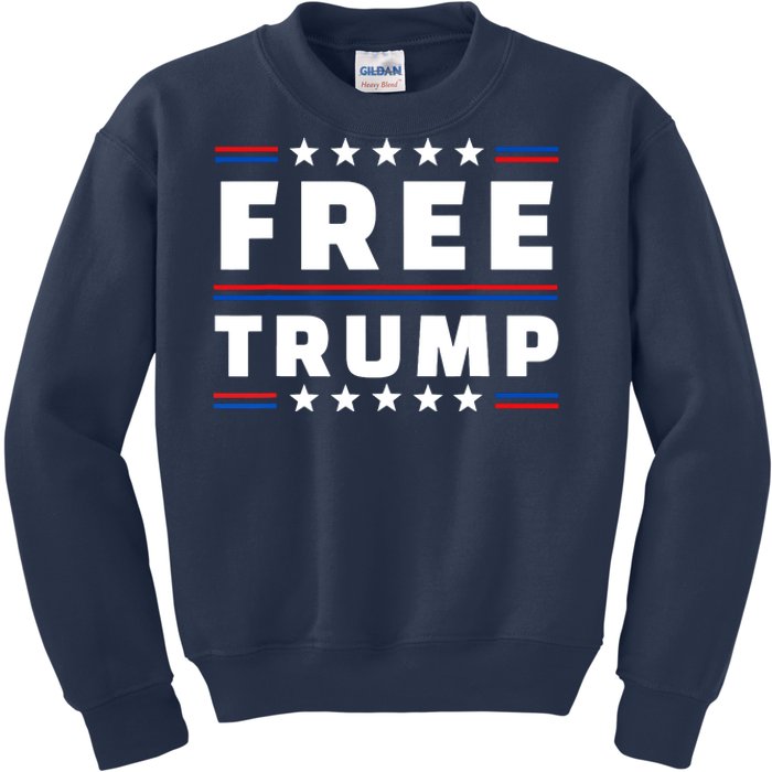 Free Donald Trump Republican Support Kids Sweatshirt