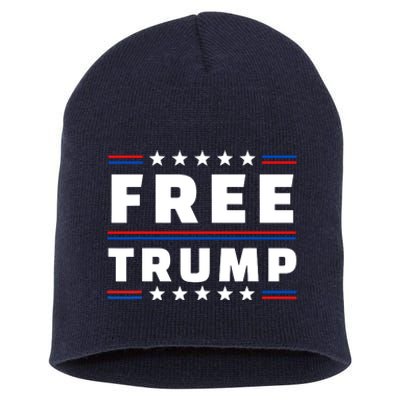 Free Donald Trump Republican Support Short Acrylic Beanie