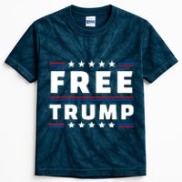 Free Donald Trump Republican Support Kids Tie-Dye T-Shirt