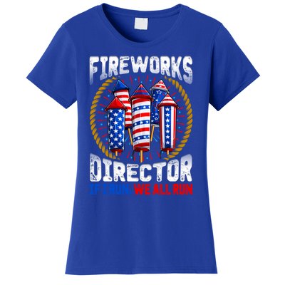 Firework Director Technician I Run You Run 4th Of July Gift Women's T-Shirt