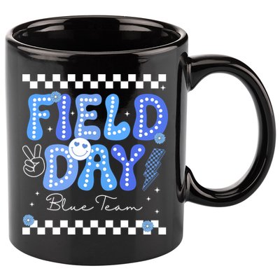 Field Day Trip Blue Team Color Game Competition 11oz C Handle Ceramic Mug