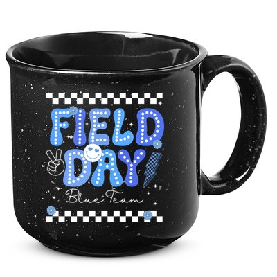 Field Day Trip Blue Team Color Game Competition 15oz Campfire Ceramic Mug