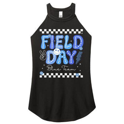 Field Day Trip Blue Team Color Game Competition Women's Perfect Tri Rocker Tank