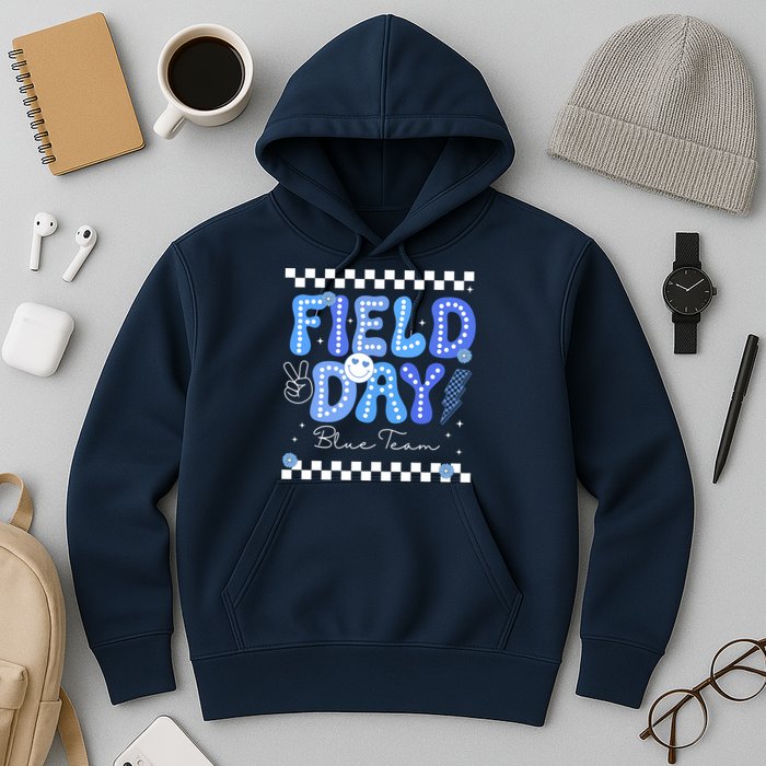 Field Day Trip Blue Team Color Game Competition Hoodie