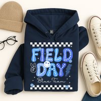 Field Day Trip Blue Team Color Game Competition Hoodie