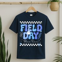Field Day Trip Blue Team Color Game Competition T-Shirt