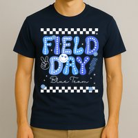 Field Day Trip Blue Team Color Game Competition T-Shirt