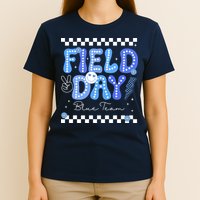 Field Day Trip Blue Team Color Game Competition T-Shirt